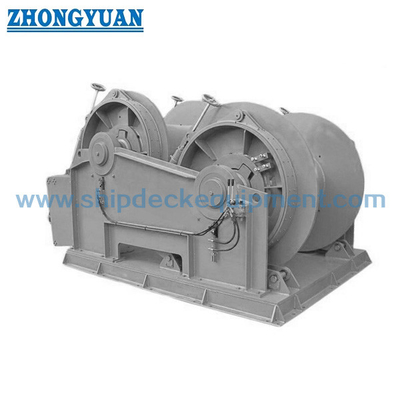 Hydraulic Waterfall Towing Winch Double Drum Winch với điều khiển từ xa