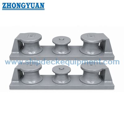 Cục chặn dây tàu biển ba con lăn | CB/T 38-1999 Loại C với con lăn thép đúc