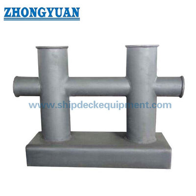 200-300mm Deck-Welded Double Cross Bitt Bollard GB/T 554-2008 loại DH cho tàu đậu