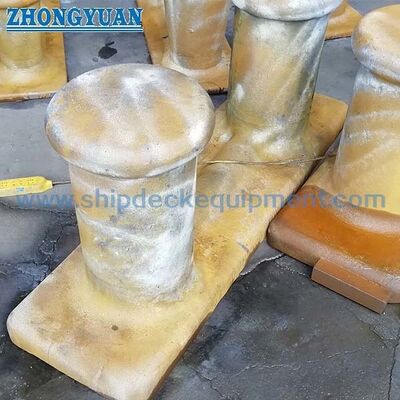 Lớn Double Bitt Bollard cho Barge Mooring ♪ Thép đúc ASTM A27 lớp 70-36