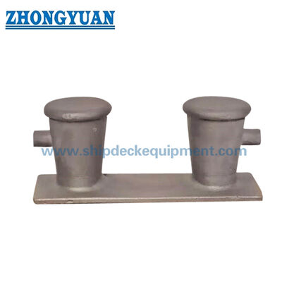 Double Bitt Mooring Bollard với sừng tùy chọn.