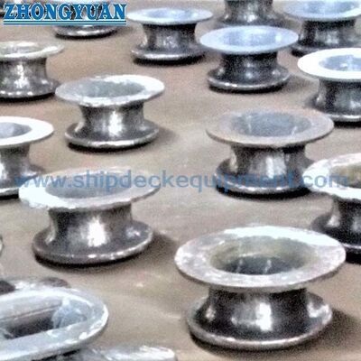 Đúc thép 6 "8" 10 "Chock nút hàng hải ASTM A27-70-36 Thiết bị neo tàu