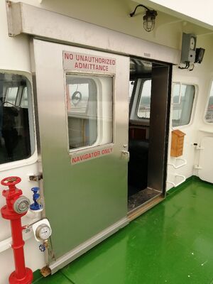 Cách âm bằng thép không gỉ Cầu thép không gỉ Nhà bánh xe Cửa trượt Trang bị hàng hải
