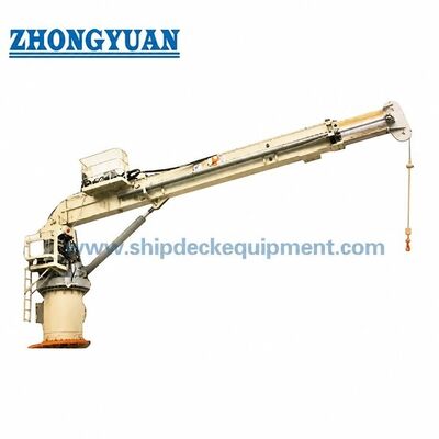 Cần cẩu cần trục kính thiên văn 3T 20m | Cần cẩu thủy lực trên tàu có cabin cho thiết bị boong tàu