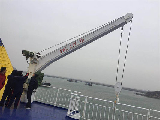 Cần trục quay cố định bằng điện 3T 5m với thiết bị sàn tàu tháp