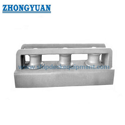 150–450mm Loại kín 3 con lăn Fairlead | JIS F2014 DF DS Thép đúc Fairlead mạn tàu để neo đậu