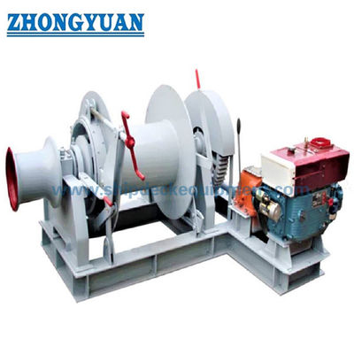 Động cơ diesel chạy Anchor Winch với một trống một đầu cong