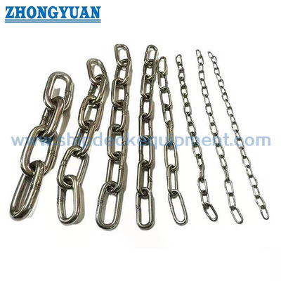 Chuỗi neo liên kết mở bằng thép không gỉ 304 cho neo du thuyền và chuỗi neo