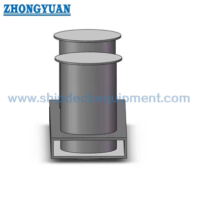 GB / T 554 Bollard bitt đôi loại B với thiết bị kéo tàu cơ sở chèn