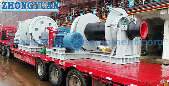 Động cơ diesel chạy Anchor Winch với một trống một đầu cong