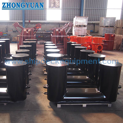 GB 556 Bollard bitts kép nghiêng được chế tạo với thiết bị neo tàu cơ sở dạng tấm