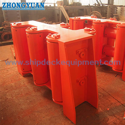 CB 3015 Loại B Bốn con lăn thép Marine Fairlead cho thiết bị kéo tàu thuyền kỹ thuật
