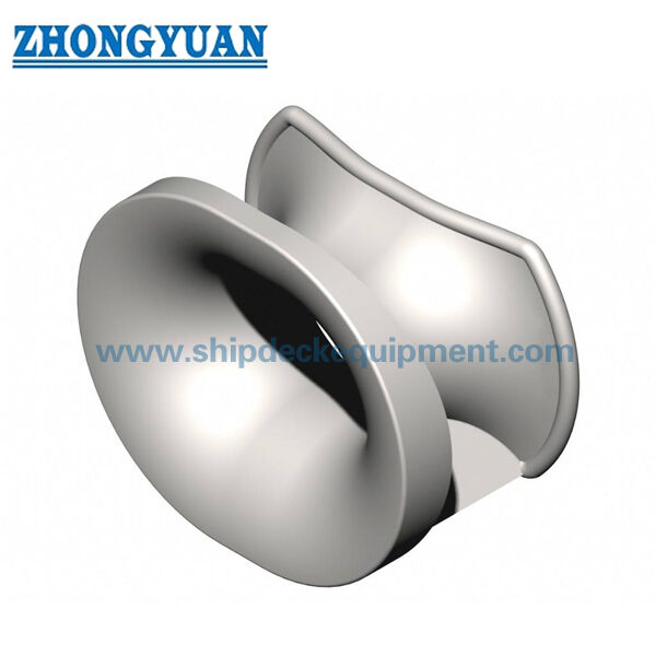 Bức tường được lắp đặt Panama Chock DIN 81915 hình dạng một đường dẫn dây thép đúc cho tàu kéo
