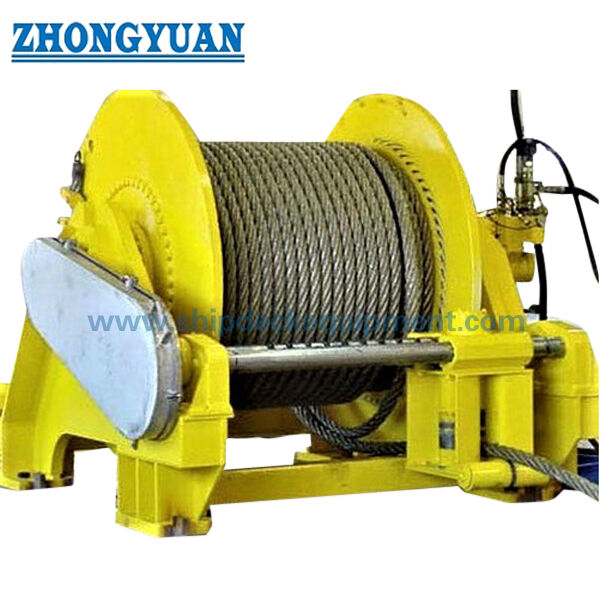 Tời kéo thủy lực hàng hải 70-1000 kN | Tang trống đơn hoặc đôi để kéo tàu
