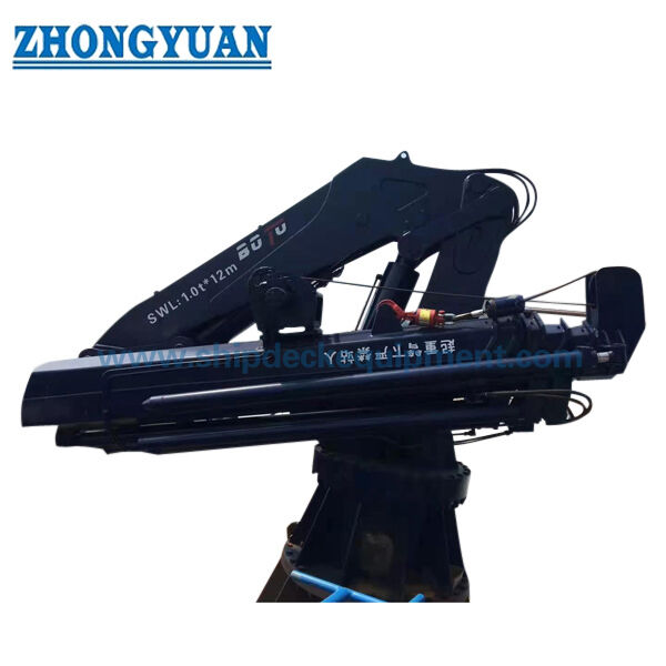 Máy cẩu thủy lực tay tay kính thiên văn Máy cẩu gầm nhỏ gọn cho không gian trên boong hạn chế