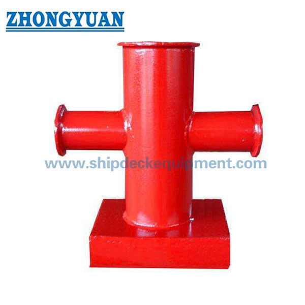 CB / T 3845-2000 Tàu Thiết bị neo tàu đơn chéo Bitt Cruciform Bollard