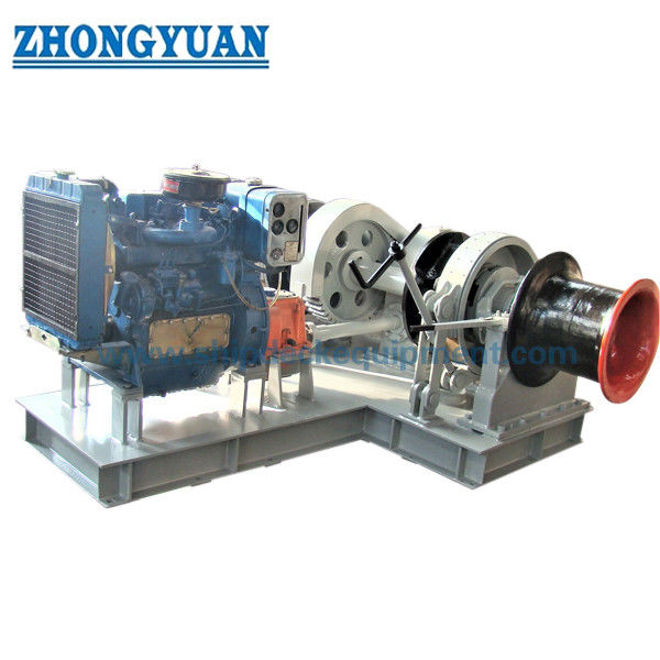 17.5-50mm Tời neo chạy bằng động cơ diesel cho boong tàu | Tời neo có lựa chọn động cơ