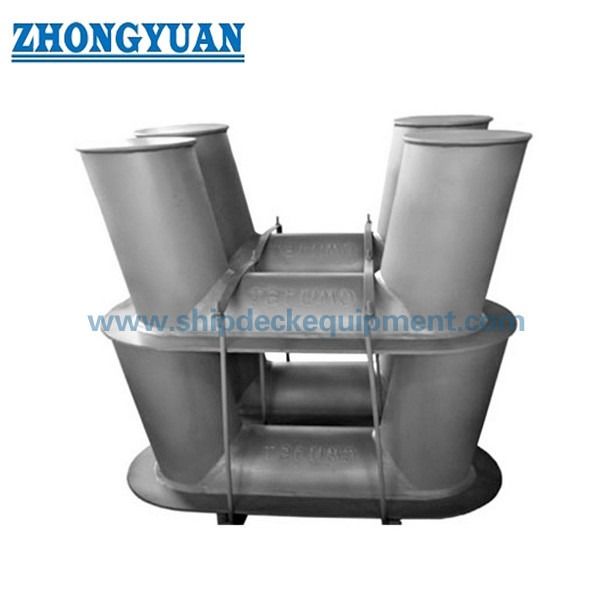 GB 556 Bollard bitts kép nghiêng được chế tạo với thiết bị neo tàu cơ sở dạng tấm