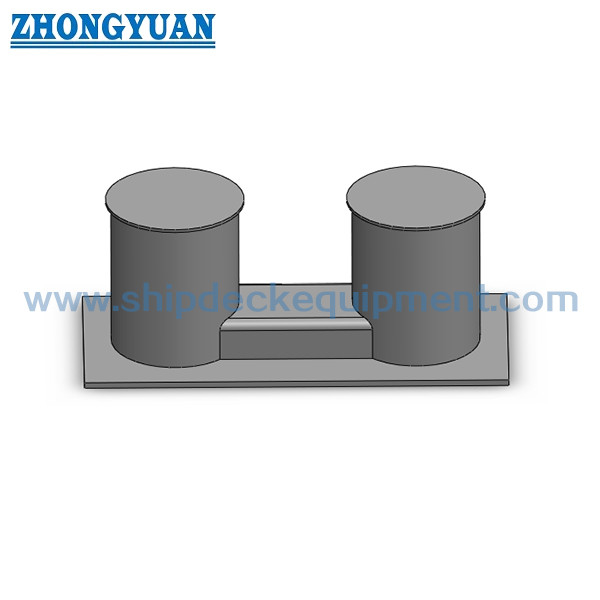 GB / T 554 Loại C Bollard bitt đôi bằng thép với thiết bị kéo tàu cơ sở hẹp